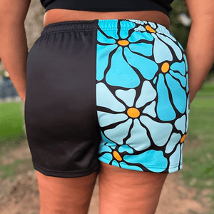 Blue Flower Shorts - Modish Rugger