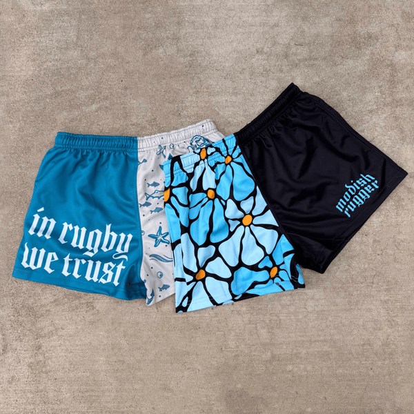 Blue Flower Shorts - Modish Rugger