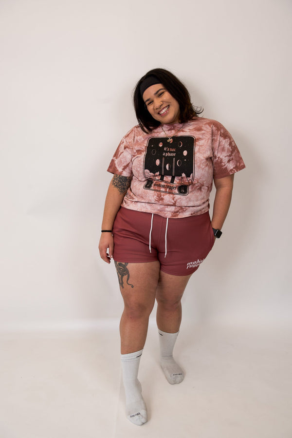 Burgundy Check Rugby Shorts - Modish Rugger