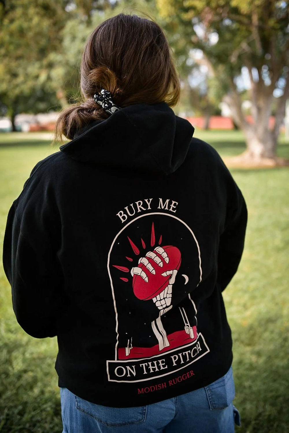 Bury Me on the Pitch Hoodie - Modish Rugger