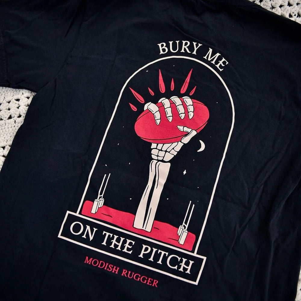 Bury Me on the Pitch Tee - Modish Rugger