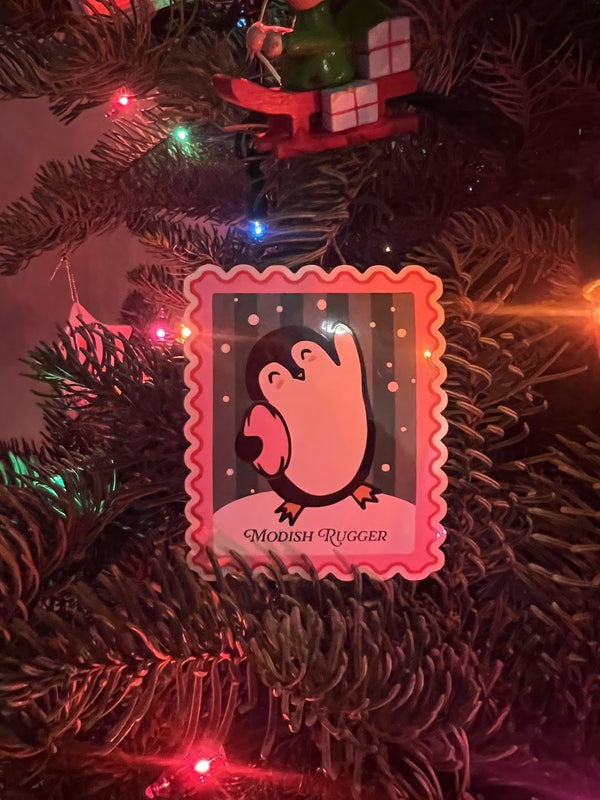 Penguin Rugby Celebration – Die Cut Vinyl Sticker (Glossy) - Modish Rugger