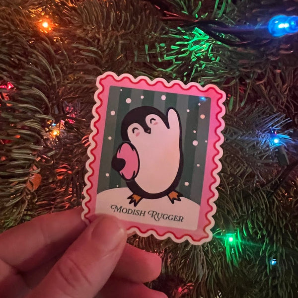 Penguin Rugby Celebration – Die Cut Vinyl Sticker (Glossy) - Modish Rugger