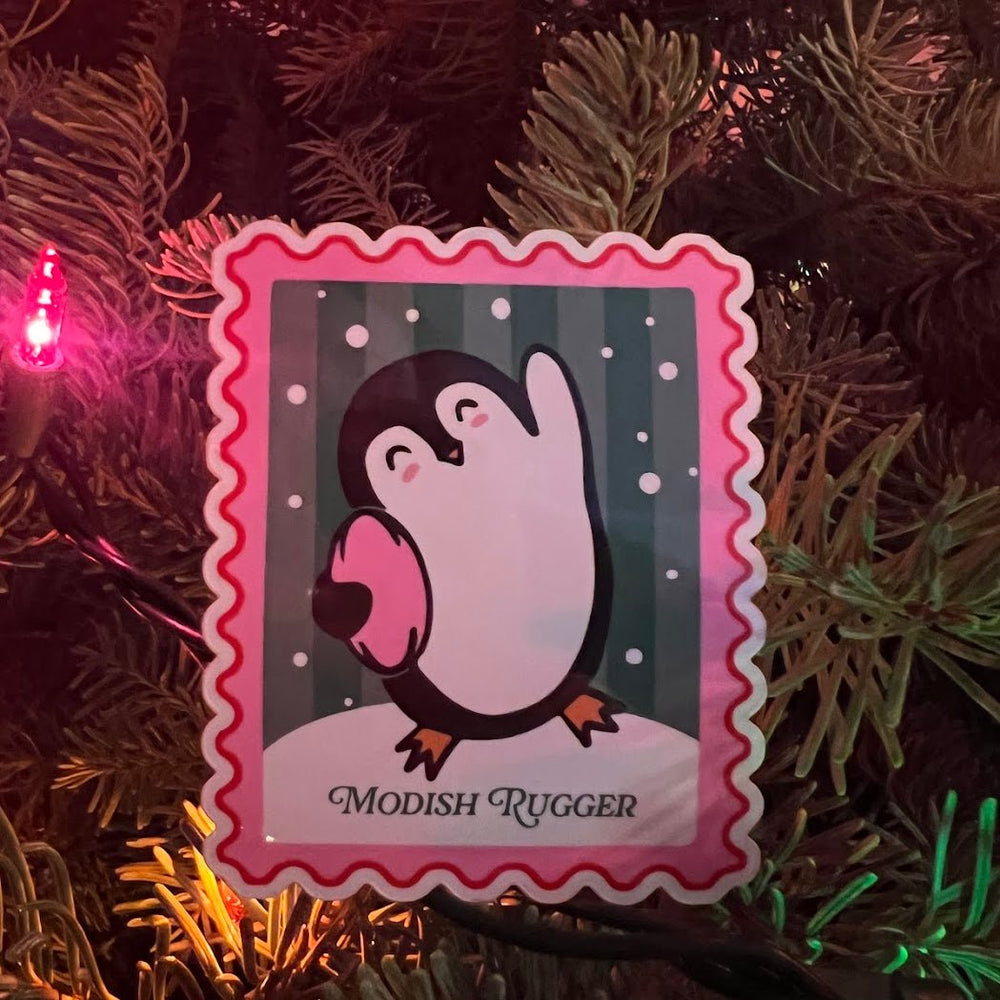 Penguin Rugby Celebration – Die Cut Vinyl Sticker (Glossy) - Modish Rugger