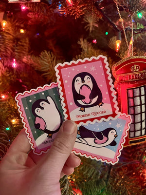 Penguin Rugby Celebration – Die Cut Vinyl Sticker (Glossy) - Modish Rugger