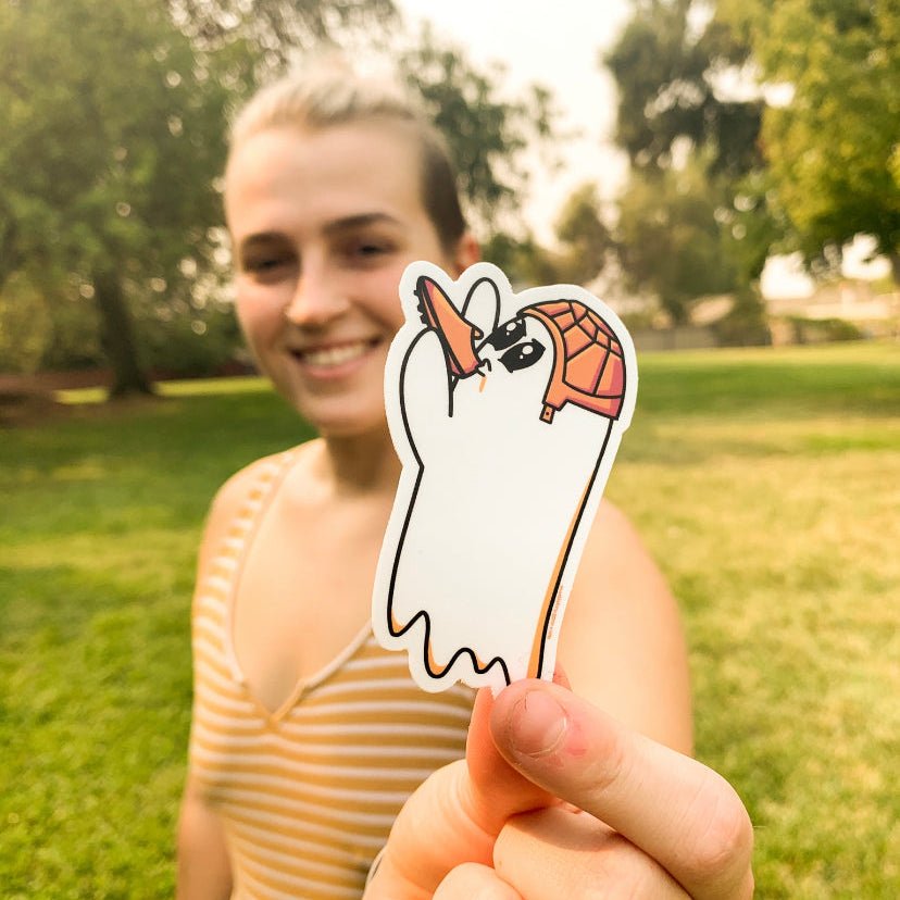 Shoot The BOOOOT Ghost Sticker - Modish Rugger